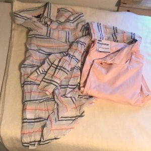 Old Navy rockstar and Aeropostale blouse